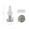Vermont Lanterns Brass Mini Small Oil Lamp 6.5" (Pewter)