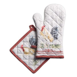 Maison d' Hermine Spring/Summer Set with Oven Gloves and Pot Holder