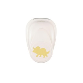 Vaessen Creative 21435-095 Motif Punch Triceratops (Dinosaur) 2.3 x 1.8 cm Scrapbook Accessories for Craft Punch for Card Making, Scrapbooking and Journaling, White Gold, 23 x 18 mm