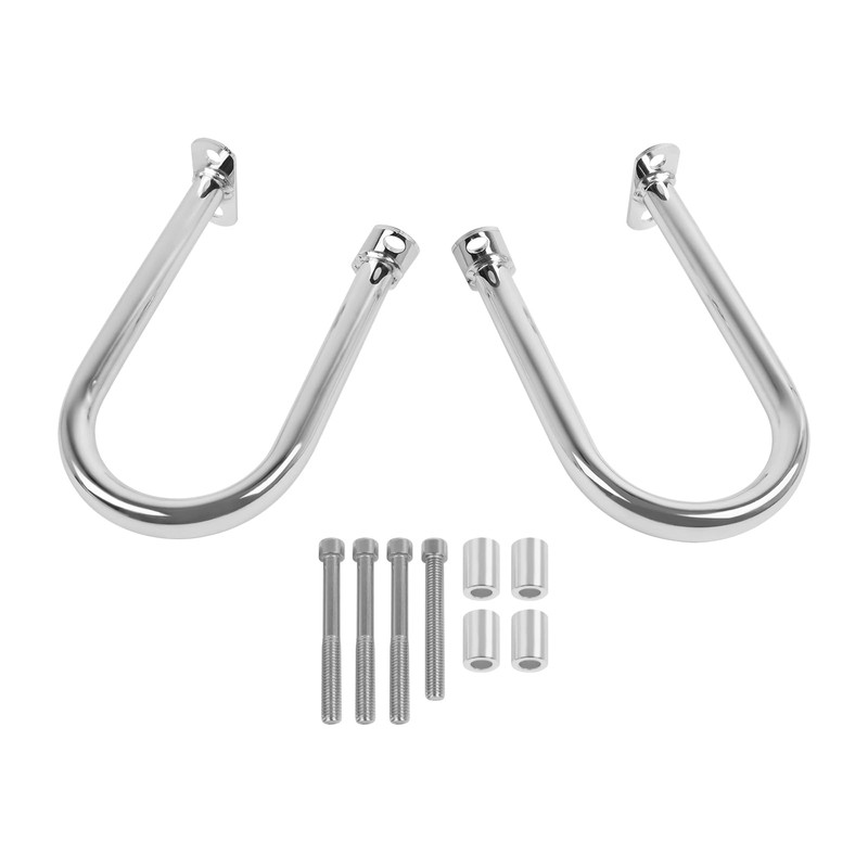 CHIFUN Motorcycle Rear Crash Bars Saddlebag Guard Rails Replacement for