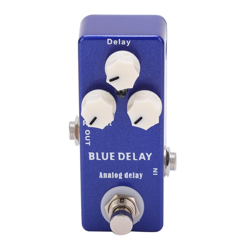 Guitar Effect Pedal Mini Blue Delay Analogue True Bypass Adjustable