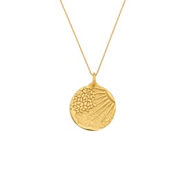 MIONZA 18K Gold Vermeil Sun and Nature-Themed Necklaces for Women, Celestial and Ocean-Inspired Pendants, Dainty Jewelry, İdeal Gifts for Her, Small, 18K Gold Vermeil, No Gemstone