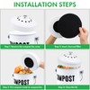 ENLOY 7.25 Inch Charcoal Filters for Kitchen Compost Bin, 12