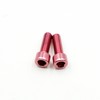 KustomCaps Water Bottle Cage Bolts (Pair) (Pink)