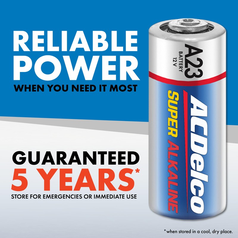 ACDelco 12-Count A23 Batteries, 12V Maximum Power Super Alkaline Battery