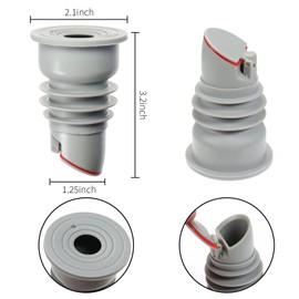 Casoter Silikon-Abflussdichtung für Waschmaschine, Abflussschlauch, Abflussstopfen für Küche, Spüle, Badezimmer, Abfluss