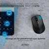 Mouse Inalámbrico Acteck MI670 Óptico 1600dpi USB 4 Botones Negro