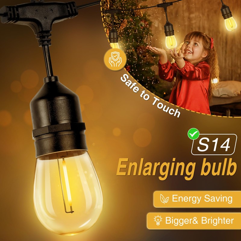 ZJOJO Solar String Lights Outdoor Waterproof 100FT,Solar Lights Outdoor with