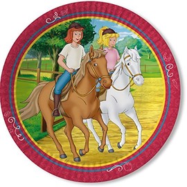Bibi & Tina 8 Plates for Children's Parties And DH Blocksberg Paper Plates Party/for Children's Birthday Party Set