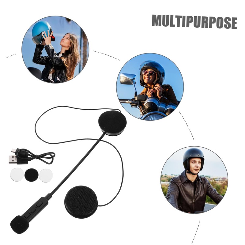 Operitacx Motorcycle Headset Wireless Audio System for Helmet Communication Classic