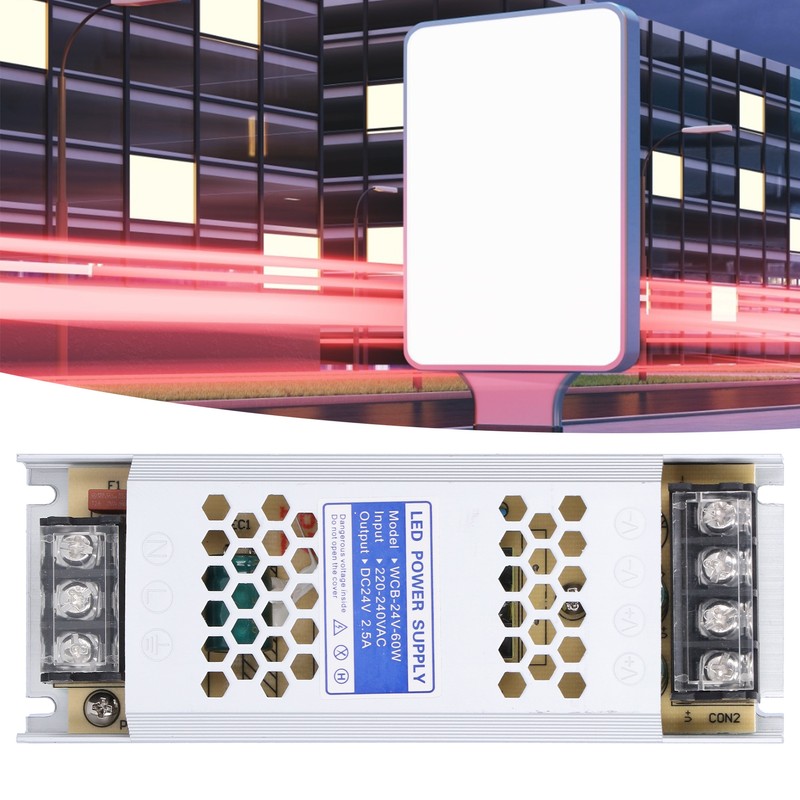 LED Power Supply Switching Driver Adapter UltraThin Long Strip Transformer
