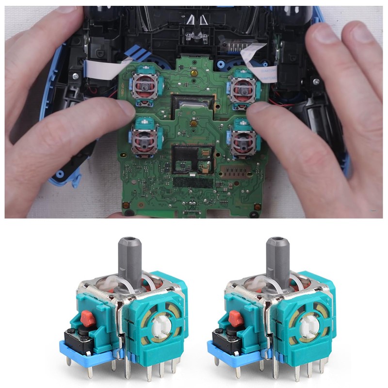 21Pcs Dualshock Accessories Repair Replacement Compatible with P S-4 for