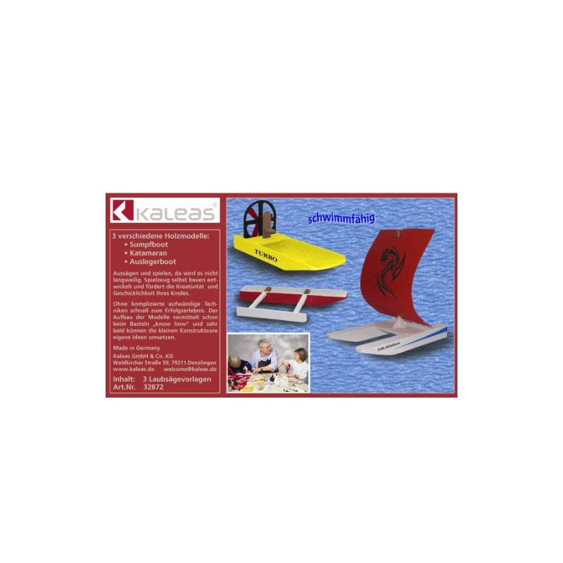Kaleas Fretsaw Template 3 Models Catamaran / Swamp Boat /