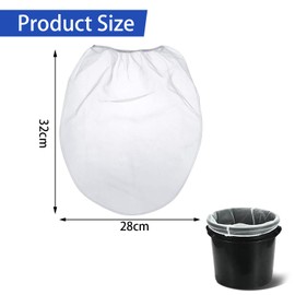 SIGANDG 10 Pieces 1 Gallon Paint Strainer Bags,Nylon Bucket Elastic Opening Strainer Bags,for Paint Gardening Hydroponics