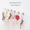 Neosmuk Magnetic Hooks,Heavy Duty Earth Magnets with Hook for Refrigerator,