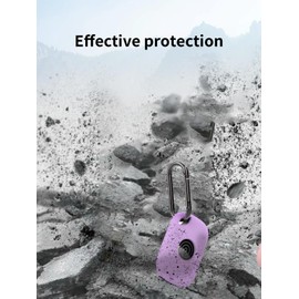 Case for Tile by Life360 Pro (2024) Bluetooth Tracker,Soft Protective,Shockproof,BOVUGAC Silicone Case Cover with Keychain-Purple+Pink