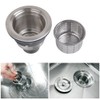 3-1/2 Inch Sink Drain Assembly Kit, Removable Deep Sink Strainer