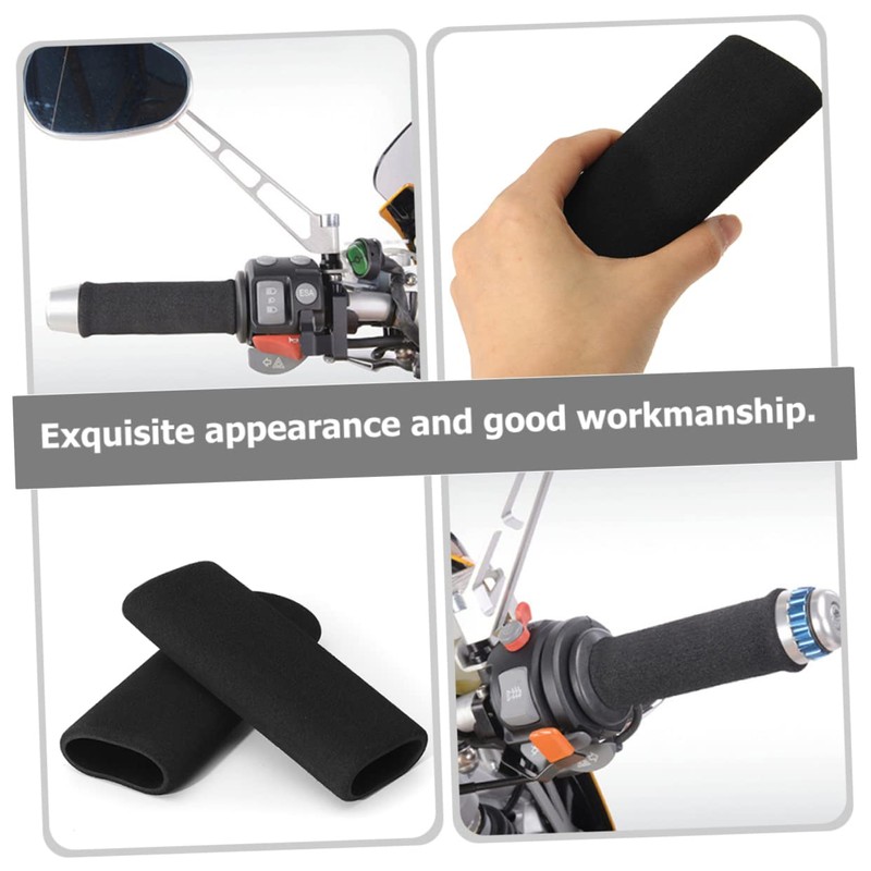 Ciieeo 4Pcs Skid Motorcycle Handlebar Grips Comfortable Sponge Covers for