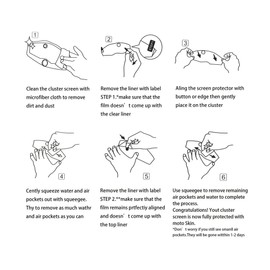 Mogico Motorcycle Accessories Nano Glass Dashboard Screen Protector for Honda CB650R CBR650R CB500R / CB1000 CB500 Hornet / NX500 CB125R 2024+ / ADV350 Forza 350 X-ADV 750 CB750 2025+ (2x Anti Glare)