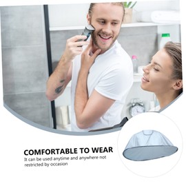 Mikinona Waterproof Barber Cape Hairdressing Cloak for Home Haircut Polyester Hair Cutting Apron