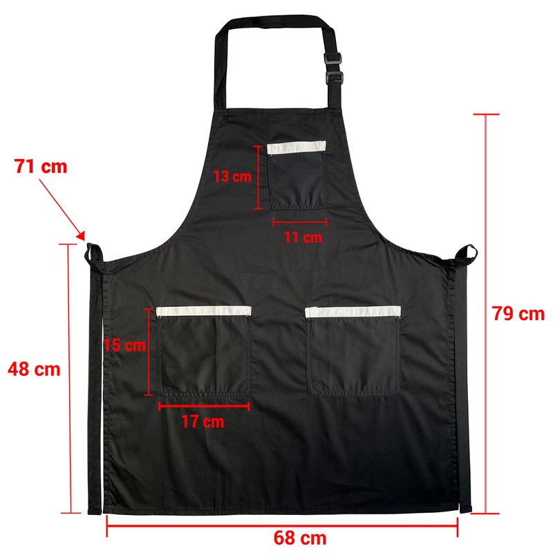 S&S UKessentials Cotton aprons for men adjustable neck Bib large