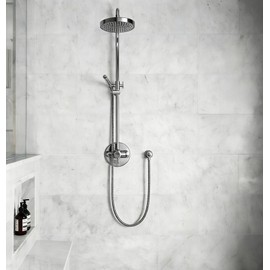 Aquaiaw Wall Supply Elbow with O-Ring Flange, Tapered 1/2 NPT Female Inlet, Solid Brass Wall Union, Round Water Supply Elbow, Polished Chrome, G1/2 Outlet