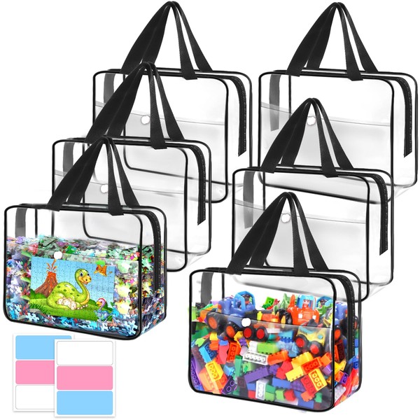 Pydeeirom Toy Storage Bags 6 Packs, Kids Toy Storage Organizer