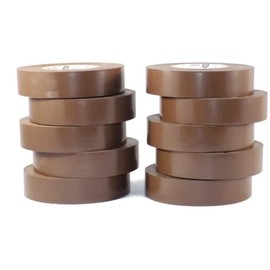 GGR Supplies EL-766AW General Purpose Electrical Tape 3/4" (W) x 66' (L) UL/CSA Listed core. Utility Vinyl Synthetic Rubber Electrical Tape (100 Units/Full Case) - (Brown)