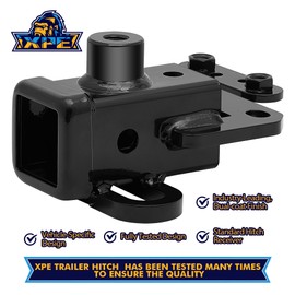 XPE Trailer Hitch for Dodge Ram 1500(2019-2024), 2-inch Hitch Receiver with Bolts, Tow Hitch with Anti-Rust Gloss Powder Coat, Black Trailer Hitch Kit