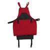 Gardening Apron Dark Red 210D PVC Waterproof Fabric Regulable Straps