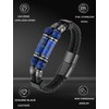 Starnny Lapis Lazuli Bracelets for Men Leather Black Bracelet