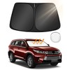 Mekdghro Custom Fit Windshield Sun Shade for Toyo-ta Highlander 2014-2019,