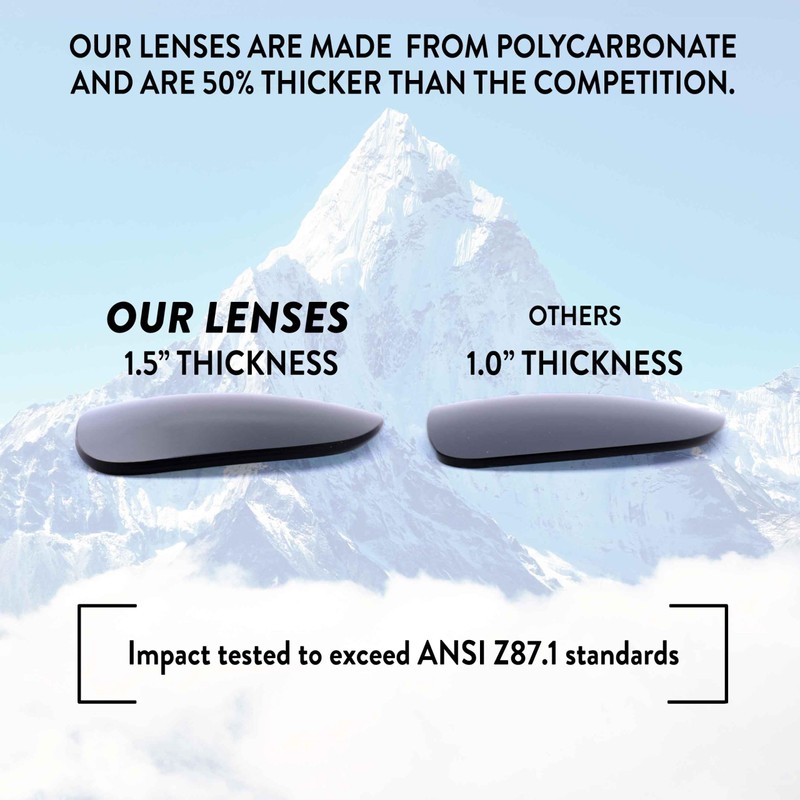 Apex Lenses Polarized Replacement Lenses for Pelagic Fish Hook Sunglasses