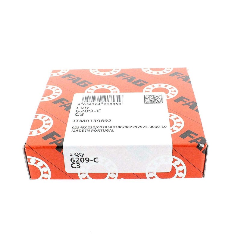 Ball bearing 45x85x19 6209-C-C3
