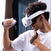 PRISMXR コントローラーアクセサリー 滑り止め アクセサリー 快適握感 調節可能 取り付け簡単 Quest3S/3と互換性あり コントローラーグリップカバー (2個セット)
