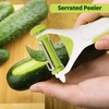 MantraRaj 3 in 1 Multi-Functional Peeler Multi Vegetable Straight Serrated