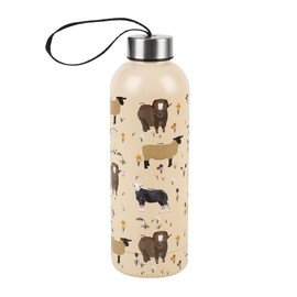 Eco Chic Reusable Thermal Bottle Stainless Steel Leakproof Insulated Water Bottle (Sheep Realism Beige)