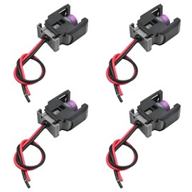 Ollanoos 4Pcs 2 Pin Car Diesel Injector Connector Wire Harness Plug, Waterproof Electronic Connector Wire Harness Replacement for Mercedes Sprinter Replaces 13816706 (15cm)