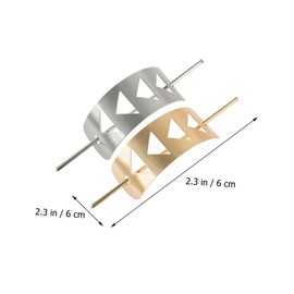 WOONEKY 2pcs Minimalist Hair Sticks French Pin for Ponytail Hair Clips for Bun Holder for Women