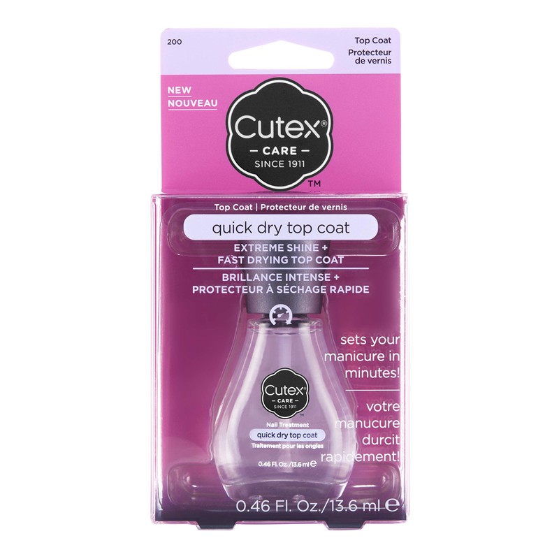 Cutex Quick Dry Top Coat Polish, 0.4 oz