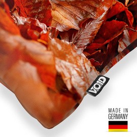 VOID Hedgehog Autumn Leaves Cushion Cover Sofa Cushion Decorative Outdoor Cushion Decorative Cushion Size: 40 x 40 cm