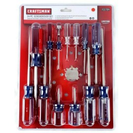 Craftsman 14 piece Screwdriver Set 6 Phillips & 7 Slotted Flat Head
