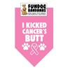I Kicked Cancer's Butt Dog Bandana (One Size Fits Most