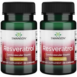 Swanson Resveratrol 100 100 Milligrams 30 Capsules (2 Pack)