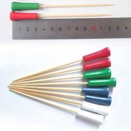100pcs 4.6inch Multicolor Golf Tee Picks, Golf Themed Tee Fruit Toothpick for Appetizers Golf End Sports Bamboo Golf Themed Fruit Sandwich Cocktail Picks, Party Holiday Decoration Supplies