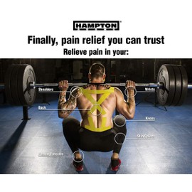 Hampton Adams | As Seen on Shark Tank | Elastic Kinesiology Tape (2-Pack) | Uncut Athletic Tape Supports & Protects Muscles Knees Shoulders & Plantar Fasciitis | Waterproof Hypoallergenic (Yellow)