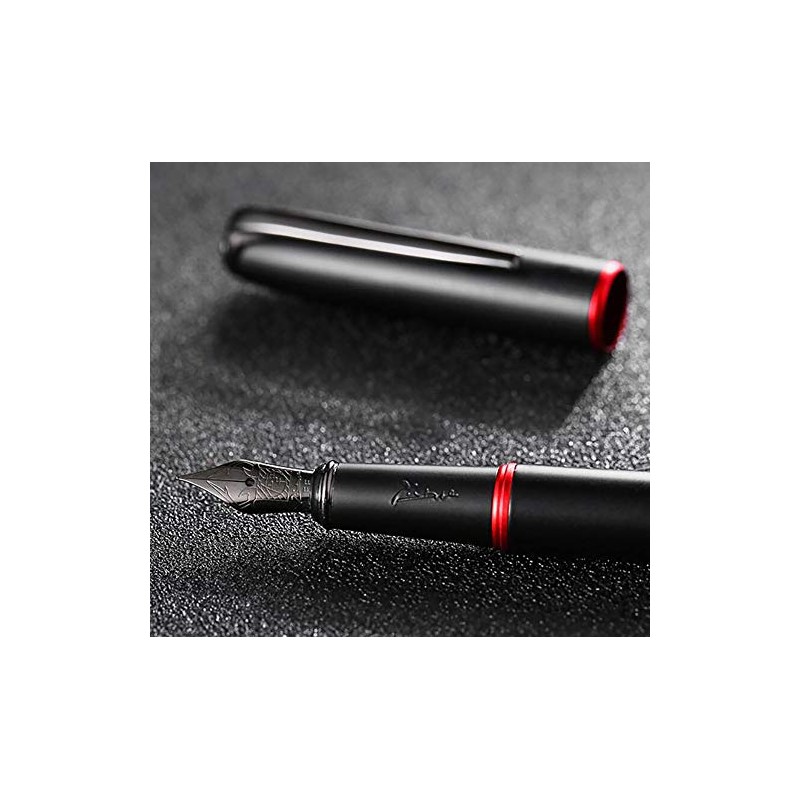 Picasso 916 - Pluma estilográfica con anillo rojo y negro