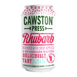 Cawston Press Sparkling Water, Rhubarb & Crisp Apple, 11 Fl Oz (Pack of 4)