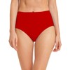 Micosuza Women's Swim Bottom High Waist Retro Basic Full Coverage