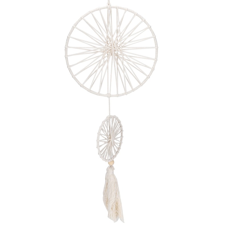 Double Ring Dreams Catcher Bohemian Style Decorations Wall Hand Made